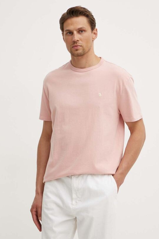 Хлопковая футболка Polo Ralph Lauren, розовый