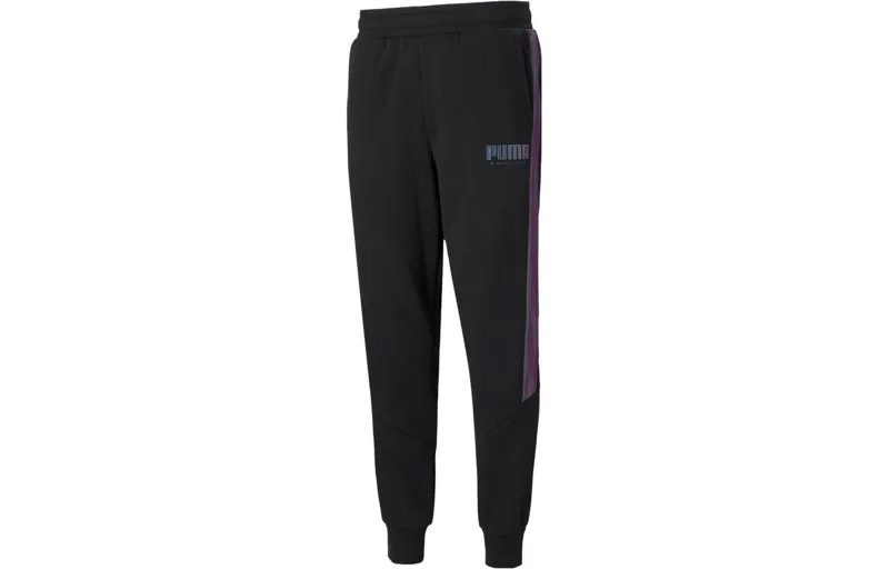 Мужские трикотажные спортивные штаны Puma, цвет Black