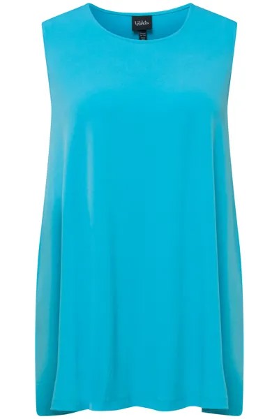 Футболка Ulla Popken Strick Top, цвет ozean blau