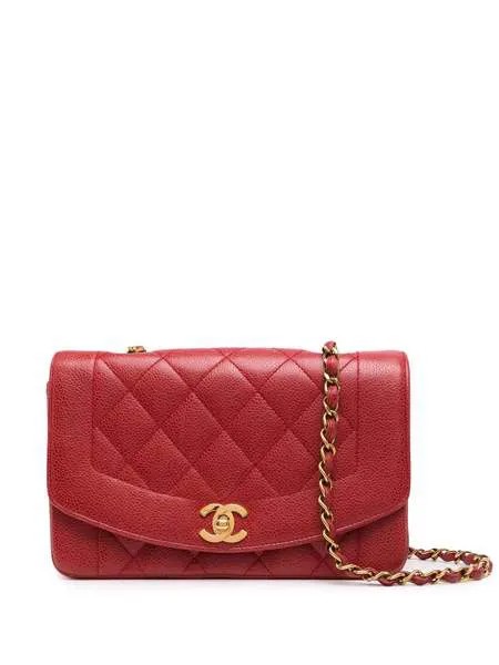 Chanel Pre-Owned маленькая сумка через плечо Diana 1992-го года
