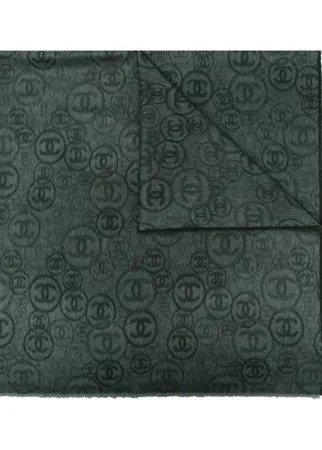 Chanel Pre-Owned кашемировый шарф 2020-х годов с логотипом CC