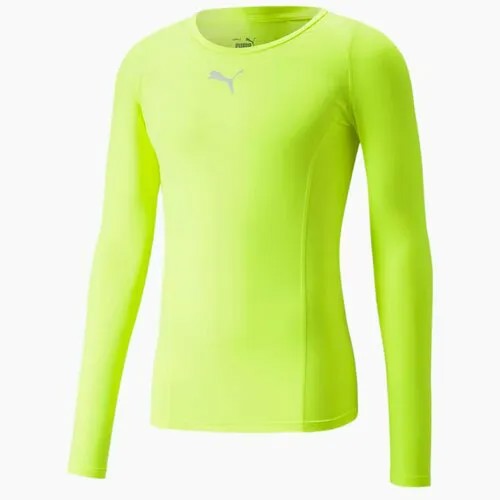 Лонгслив PUMA, размер M, зеленый
