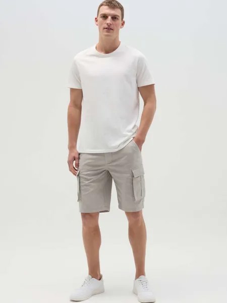 Шорты-Бермуды из эластичного хлопка Ovs, цвет light grey