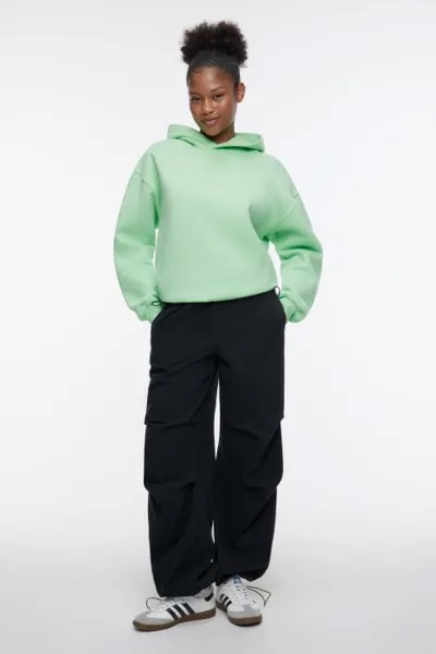 Худи oversize хлопковая утепленная с принтом