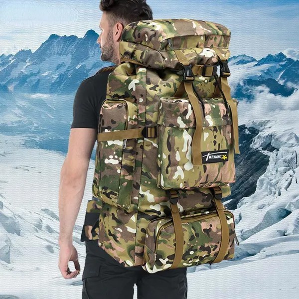 Путешествия Спорт Тактический мешок Военный рюкзак Альпинизм Мужчины Сумка Охота Кемпинг Альпиниз