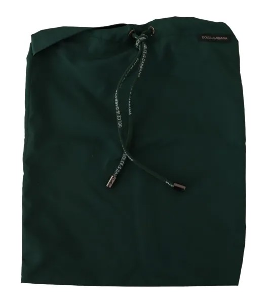 DOLCE - GABBANA Сумка-пылесборник Зеленая однотонная сумка для обуви на шнурке 31см x 25см