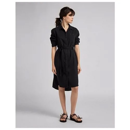 Платье джинсовое LEE LONG DENIM DRESS L50YZH01 женское, цвет чёрный, размер XS