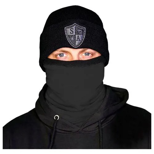 Бафф флисовый зимний с утеплителем SA Co. Tactical Black Fleece Lined Face Shield