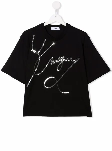 MSGM Kids футболка с логотипом