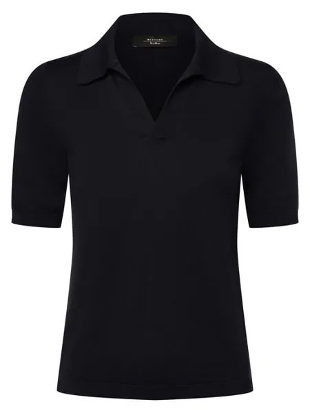 Рубашка-Поло с шелковым наполнением ронколо Weekend Max Mara, синий