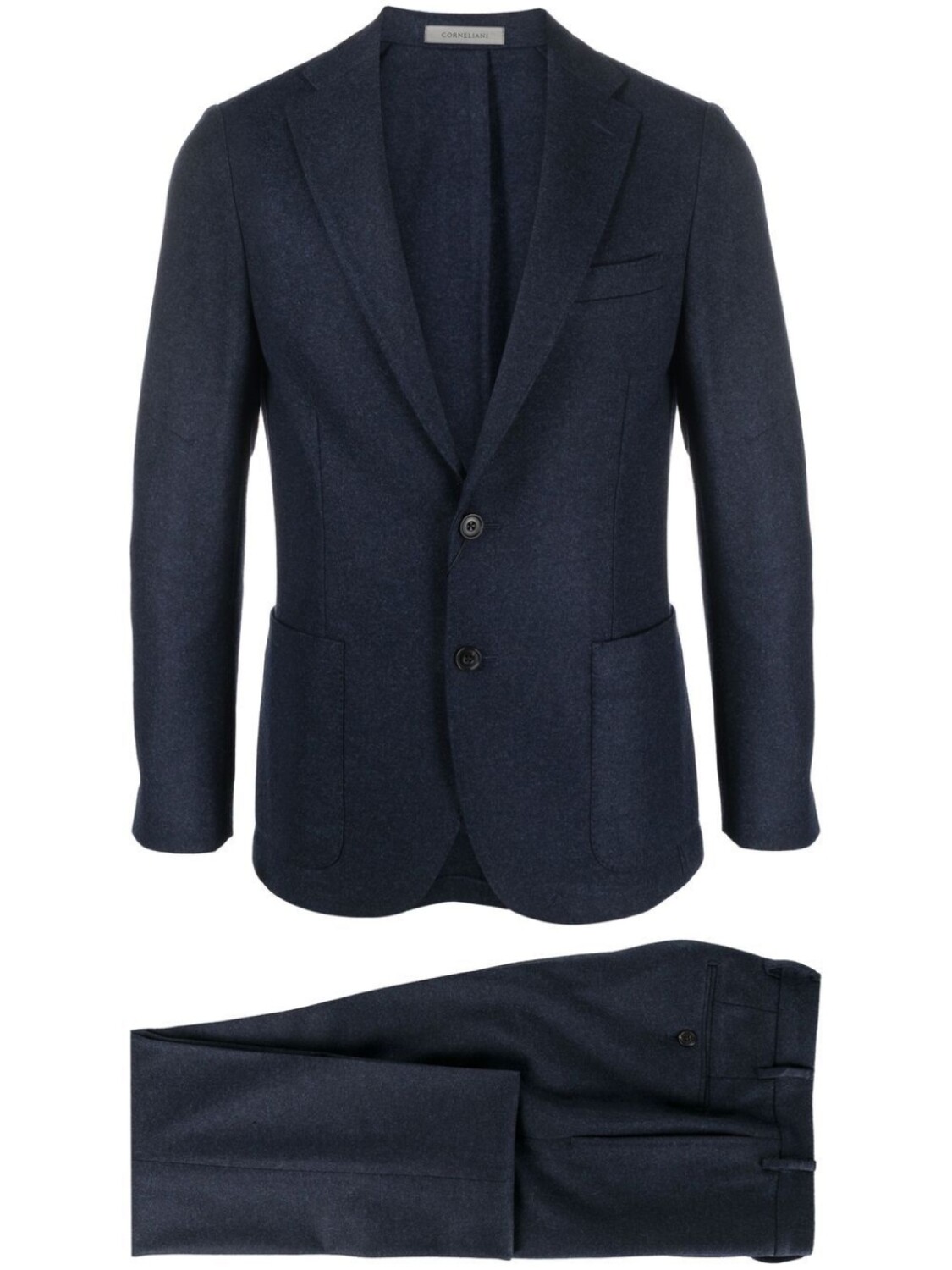 Corneliani костюм с однобортным пиджаком, синий