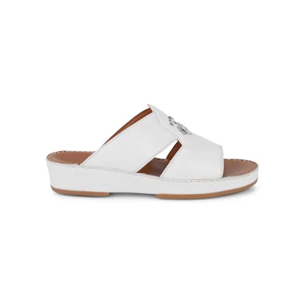 Мужские сандалии Bally Hakman 6211914 белые из зерненой кожи, мультиколор