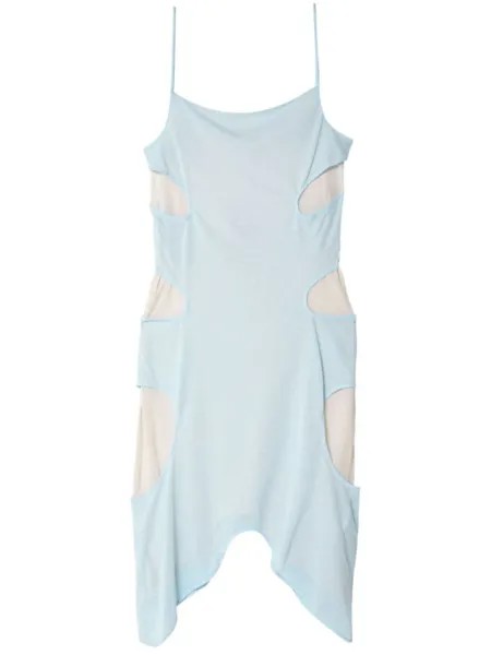 Eckhaus Latta платье миди Perdita из джерси, синий