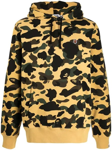 A BATHING APE® худи с кулиской и нашивкой-логотипом