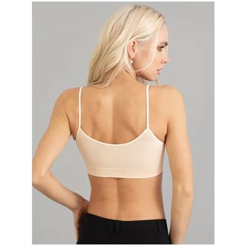 Топ Giulia BRASSIERE размер L/XL, desert mist (Бежевый)