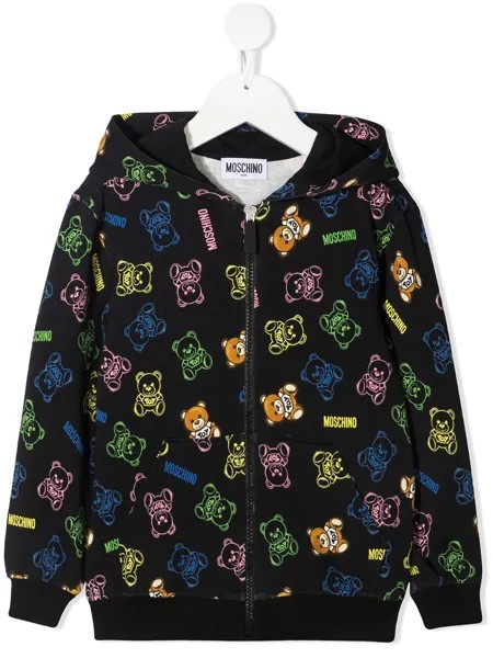 Moschino Kids худи с принтом
