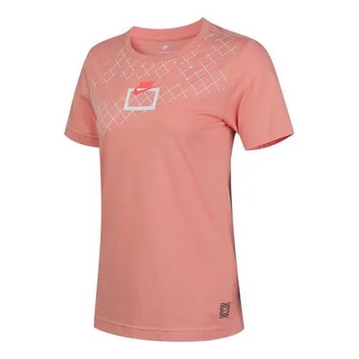 Футболка спортивная одежда обруч мечта круглый вырез короткий рукав Nike, розовый