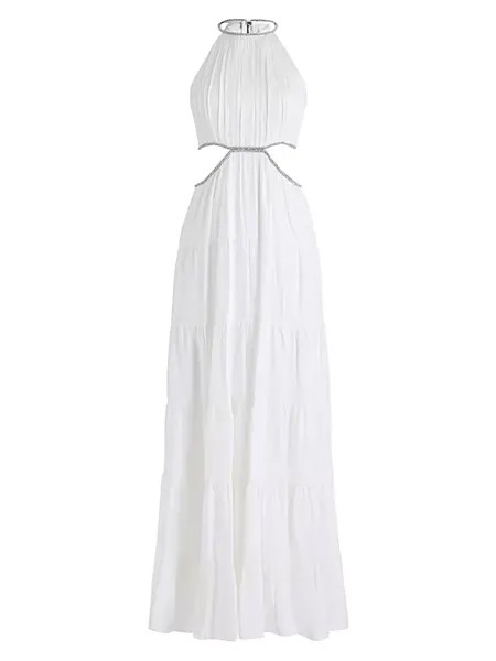 Платье макси Myrtice с бретельками на бретельках Alice + Olivia, цвет off white