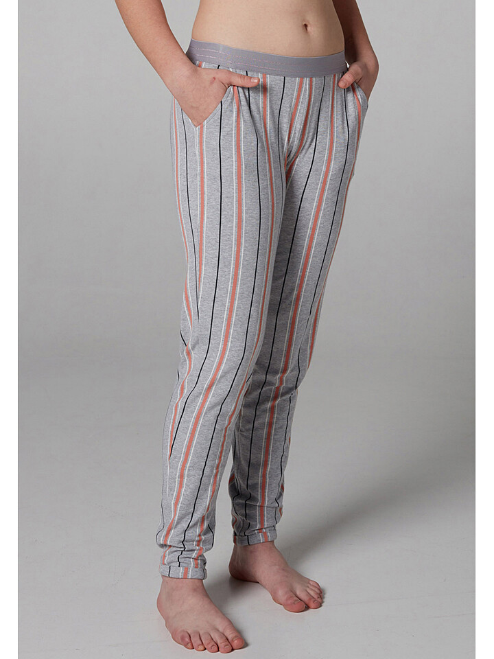 Пижамные брюки Skiny, цвет Grau/ Rosa