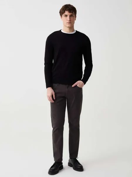 Брюки стандартного кроя с микрорисунком Ovs, цвет dark grey