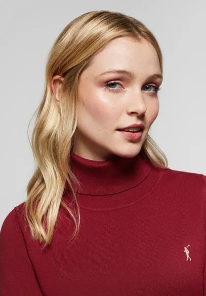 Вязаный свитер Rigby Polo Club, бордовый
