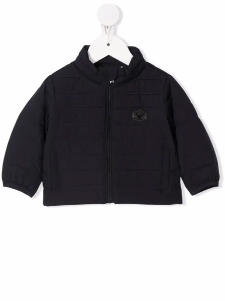 Emporio Armani Kids пуховик с логотипом