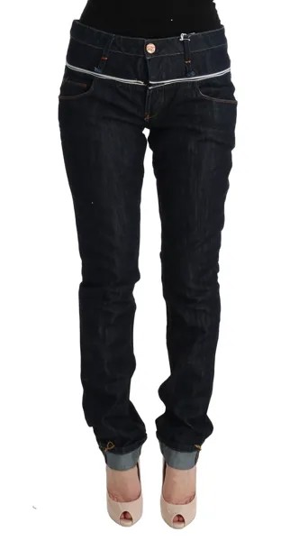 Джинсы ACHT Синие джинсовые хлопковые брюки Женские брюки с регулируемой талией W24 Рекомендуемая розничная цена 220 долларов США