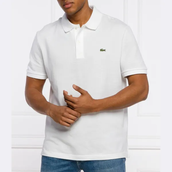 Облегающая рубашка-поло досада Lacoste, белый