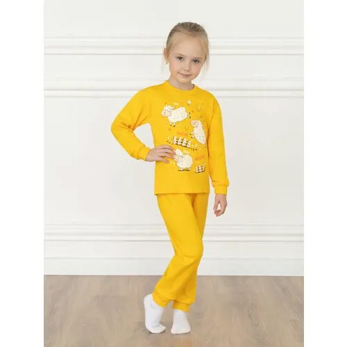 Пижама  Утенок, размер 122, желтый