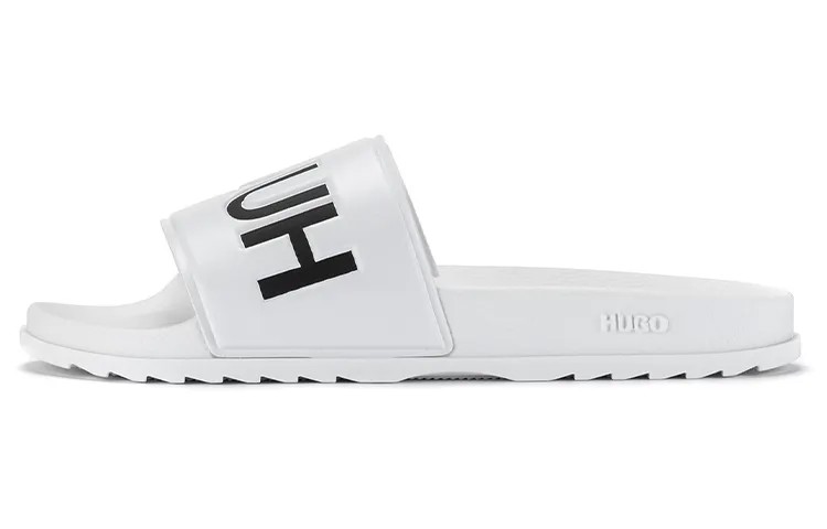 Шлепанцы мужские белые Hugo Boss