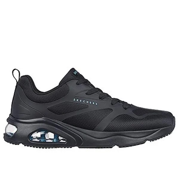 Мужские спортивные кроссовки Skechers для ходьбы 183071_BBK Черный со шнурками