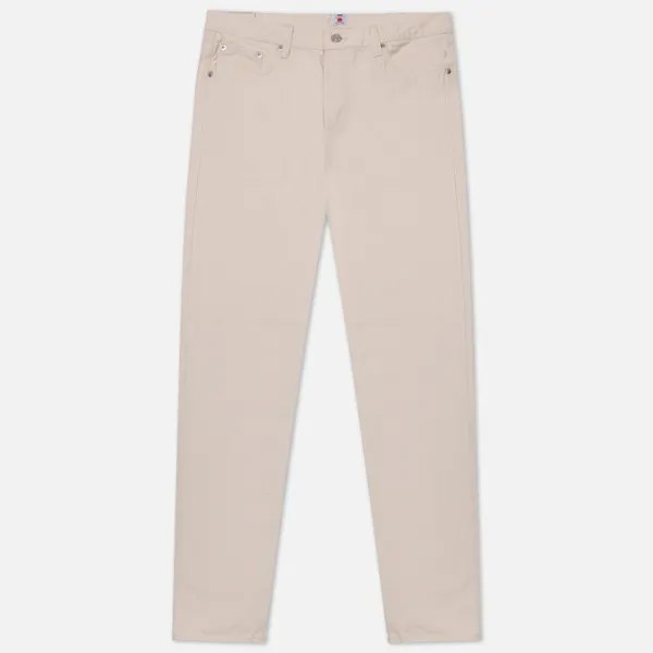 Мужские джинсы Edwin Slim Tapered Nihon Menpu Natural Red Selvage 13 Oz бежевый, 38/32