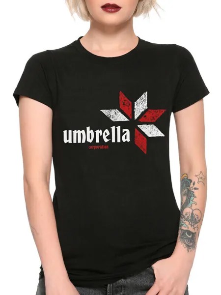 Футболка женская Dream Shirts Umbrella Corporation - Resident Evil 15 черная 3XL