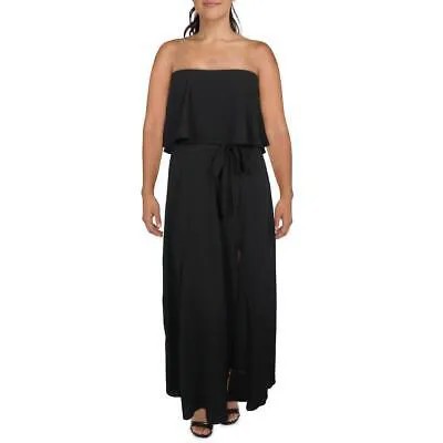 Черное вечернее платье с разрезом сбоку для женщин Premier Amour Petites 14 BHFO 0536