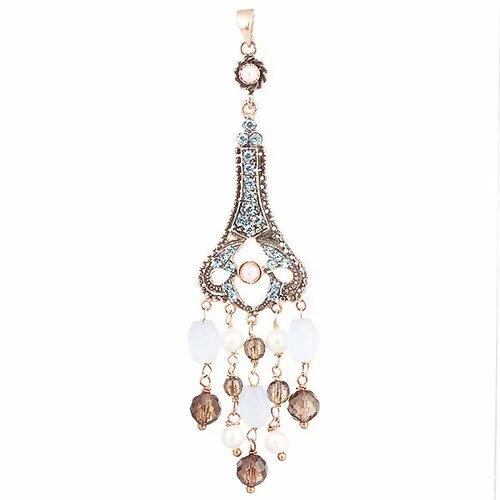 Подвеска ELEMENT47, серебро, 925 проба, халцедон