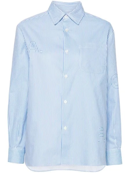 A.P.C. рубашка с логотипом, синий
