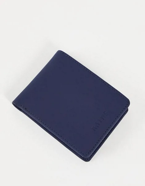 Синий складной бумажник Rains 1660-Голубой