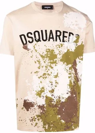 Dsquared2 футболка с эффектом разбрызганной краски