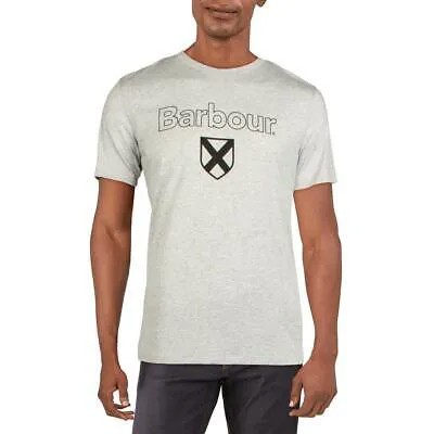 Мужская футболка Barbour Cameron Grey с круглым вырезом и графическим рисунком S BHFO 8340