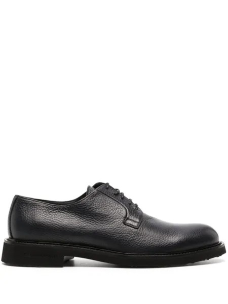 Casadei Cervo leather derby shoes, синий