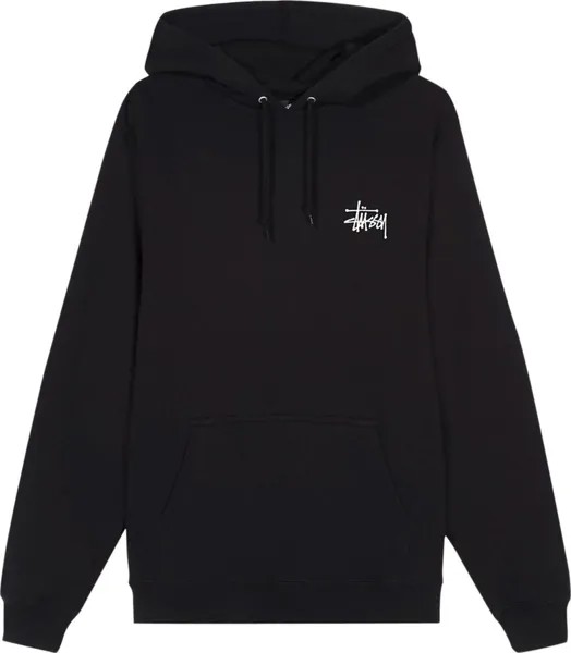 Толстовка Stussy Basic Hood 'Black', черный