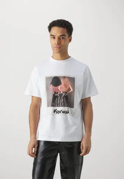 Футболка с принтом Girls Polaroid Unisex Fiorucci, белый