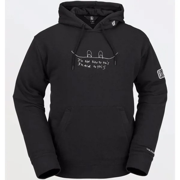 Толстовка с капюшоном VOLCOM Jla P/O Fleece Black 2022