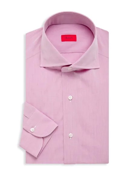 Рубашка из тканого хлопка Isaia, фиолетовый