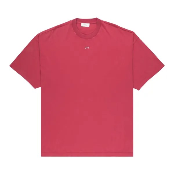 Футболка Off-White St. Matthew Over, Rio Red/Grey