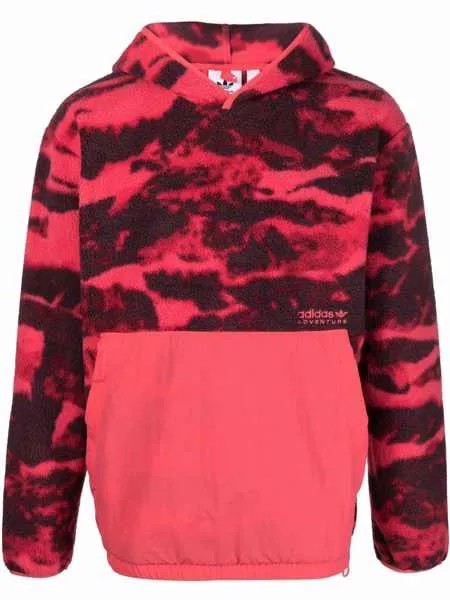 Adidas худи Adventure Polar Fleece с принтом
