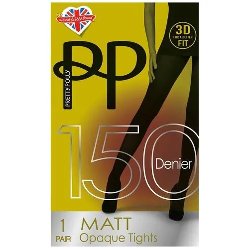 Колготки Pretty Polly Premium Opaques, 150 den, размер XL, черный