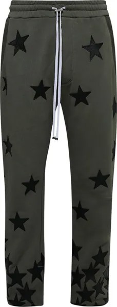 Спортивные брюки Amiri Chemist Star Sweatpants 'Military Green', зеленый