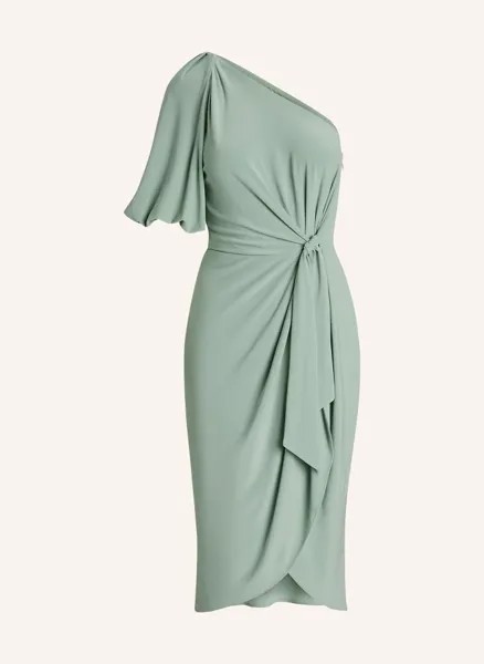 Платье на одно плечо Lauren Ralph Lauren, зеленый