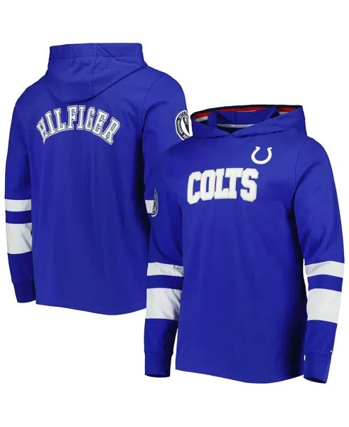 Мужская белая футболка с капюшоном Indianapolis Colts Alex с длинными рукавами Tommy Hilfiger